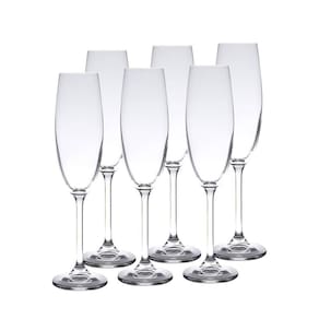 Conjunto 6 Taças Cristal Champanhe Bohemia 6 Unid.