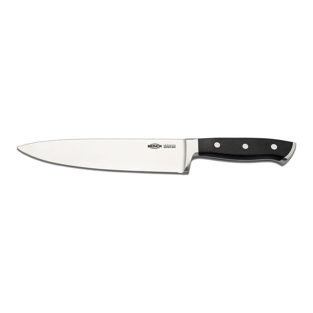 Faca Chef 10 Polegadas Com Lâmina Aço Inoxidável Forjado Infinity Brinox Inox