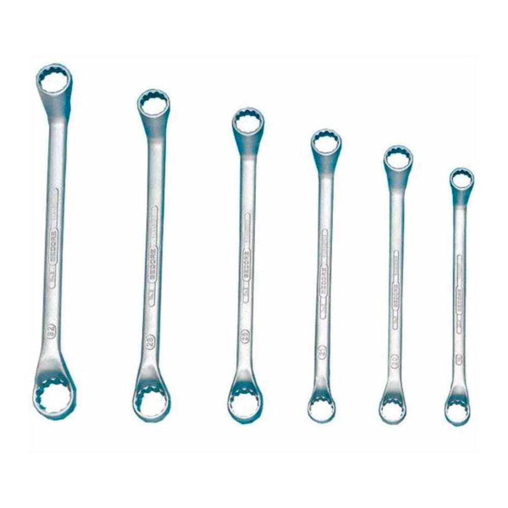 Jogo de Chaves Estrela com 06 Peças 3/8 x 7/16" a 15/16 x 1" - Gedore 003652