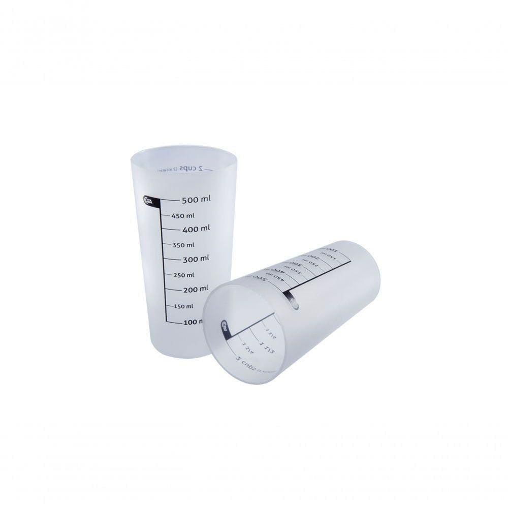 Copo Medidor Mix 8,2 X 8,2 X 16,2 Cm 500 Ml Natural Coza
