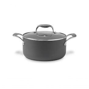 Caçarola C/tampa ø24cm 4,7l Fundo De Indução Diamond Brinox ø24cm 4,7l Cinza Brinox