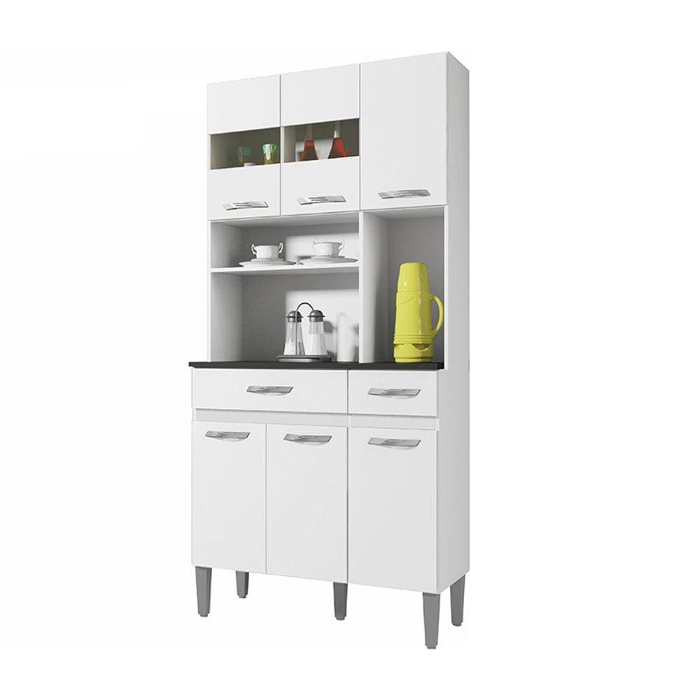 Kit Ônix 6 Portas CHF Móveis Branco