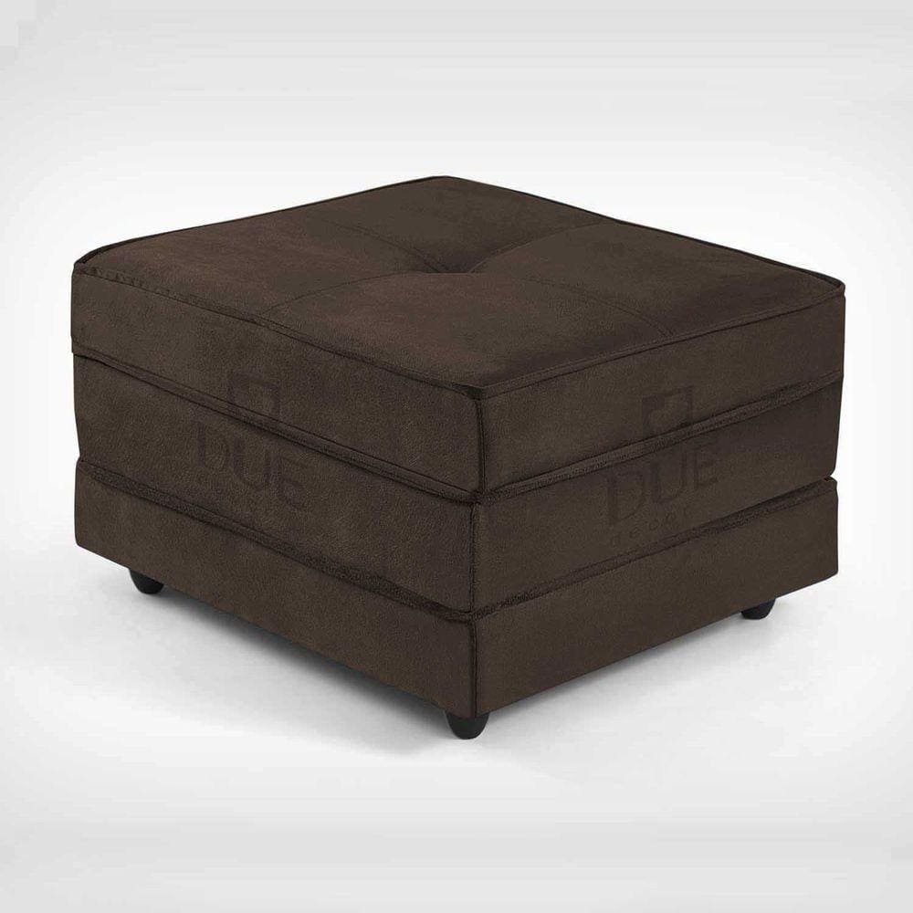 Puff Dobrável Slim - Vira Cama Cor Café