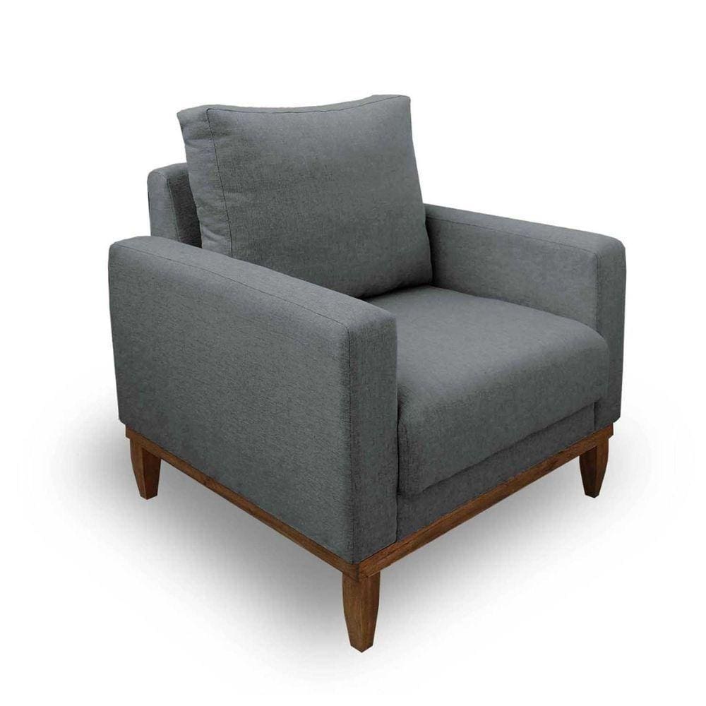 Poltrona Sara Cor Linho Cinza