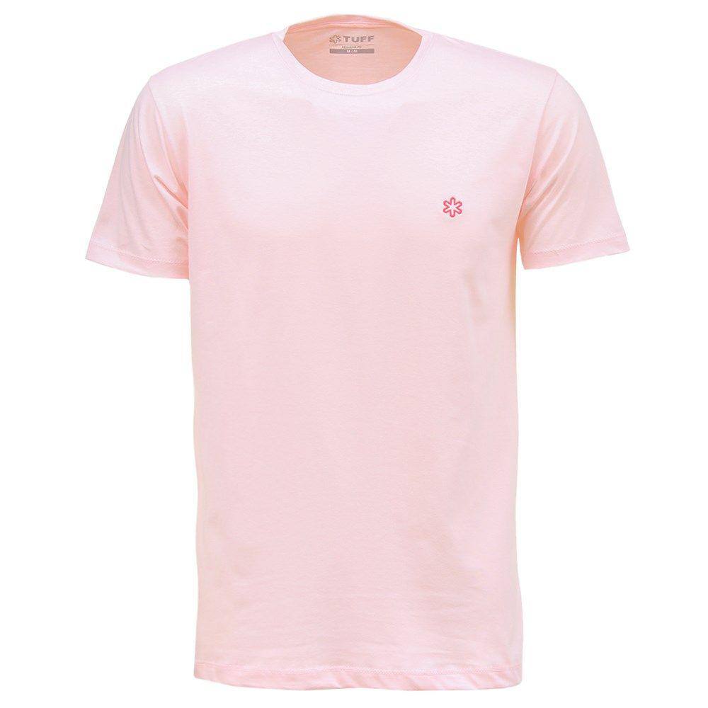 Camiseta Masculina Rosa Bordada Tuff 32846