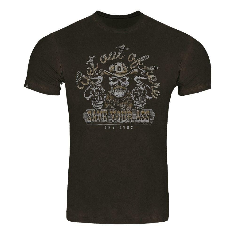 Camiseta Masculina Marrom Estampada Invictus 30393