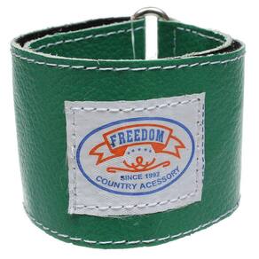 Munhequeira de Couro Verde Freedom 32026