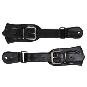 Correia de Espora em Couro Preto Freedom 32029