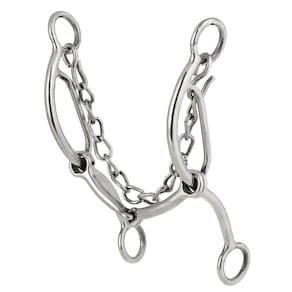 Freio Levantador Inox para Cavalo Bocal Liso Bronc-Steel 25932
