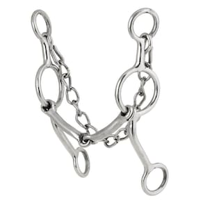 Freio Bolinha Inox Bocal Liso e Barbela Bronc-Steel 25968