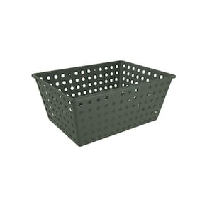 Cesta Organizadora 13,5 L Retangular Plástico Cor Verde Amazon Linha Flora Coza Verde Amazon