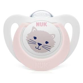 Chupeta Bebê Infantil Bico Silicone Macio Tamanho 1 Recém Nascido 0 A 6 Meses Menina Nuk Star