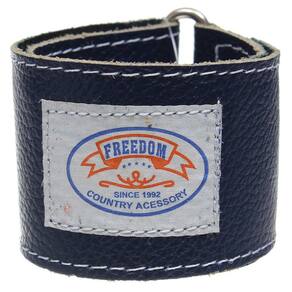 Munhequeira de Couro Azul Freedom 32025
