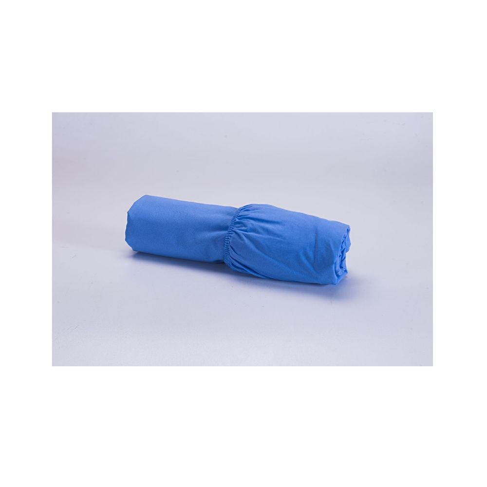 Lençol Avulso Solteiro King Especial 2,00mx1,10mx25cm 100% Algodão 200 Fios Ponto Palito Azul