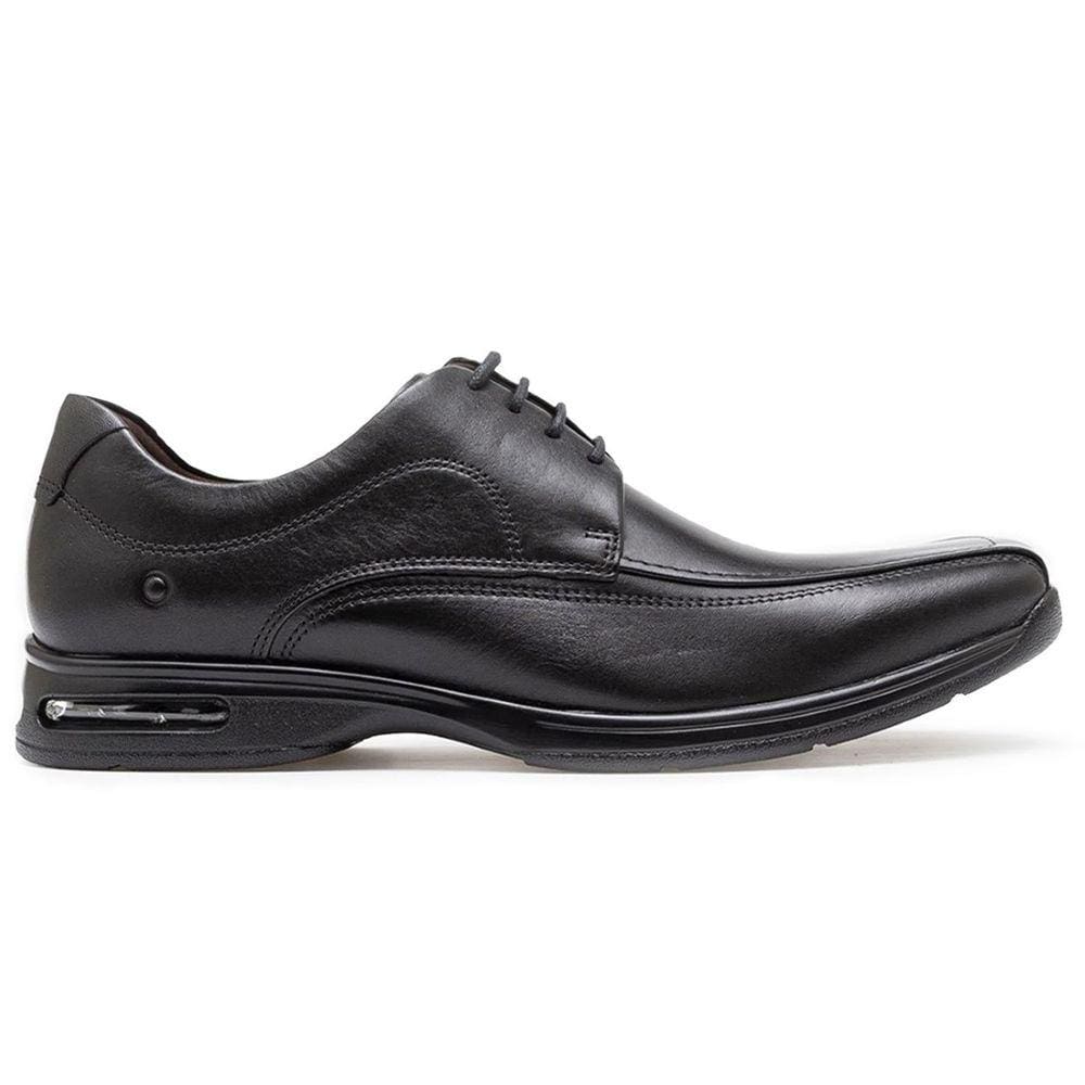 Sapato Social De Couro Democrata Smart Comfort Ar Spot 448026