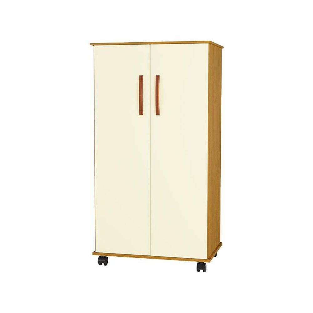 Armário Multiuso Nara com 2 Portas e Rodízios