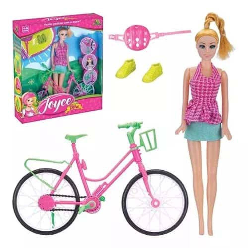 Boneca Barbie Ciclista Com Bicicleta Hby28 - Mattel