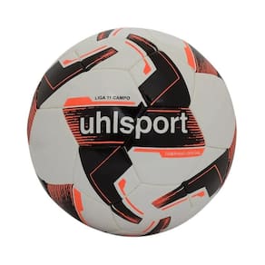 Bola Campo Uhlsport Liga 11 Preto/Branco/Salmão