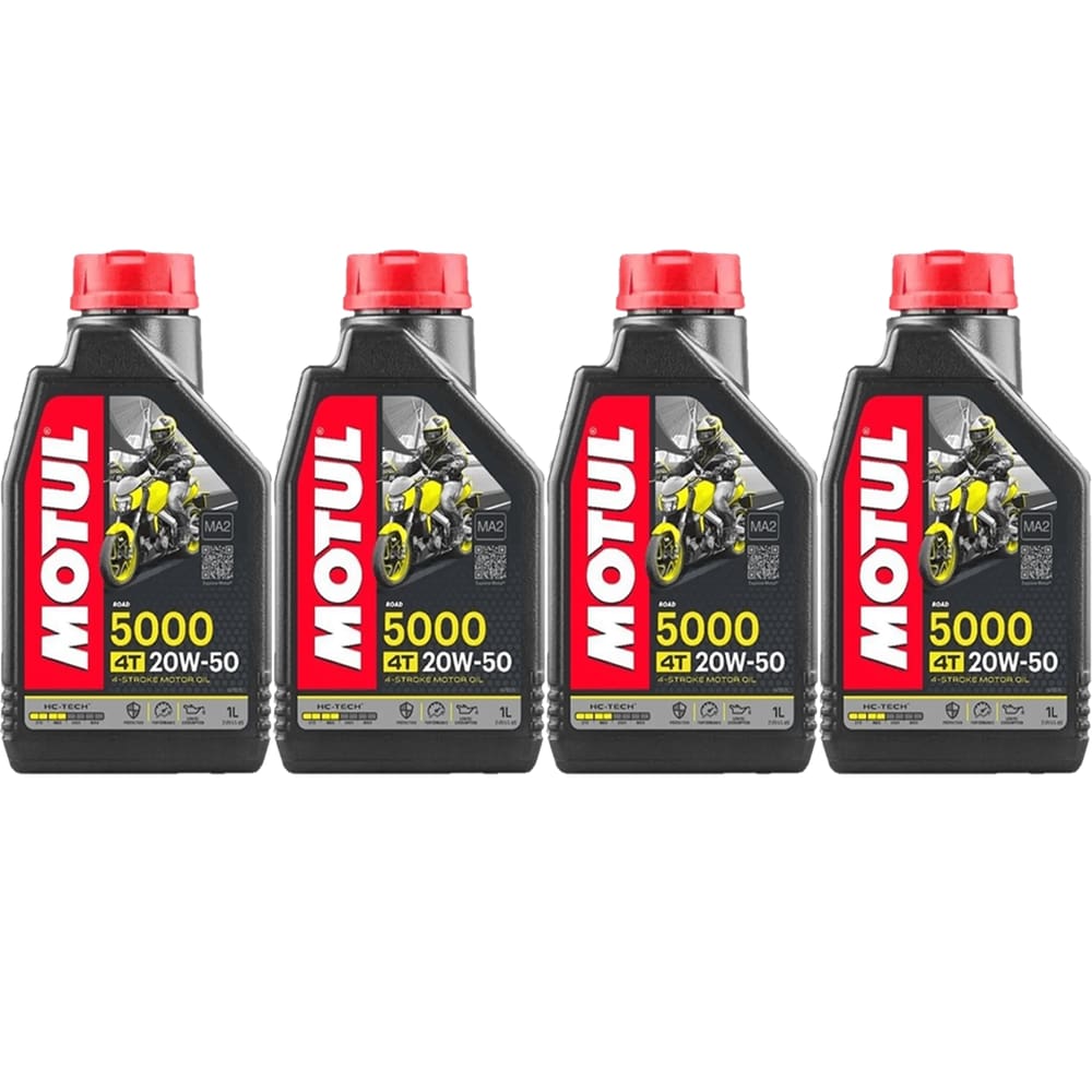 4 Oleo Motul 5000 20w50 Semissintético 4t 1lt