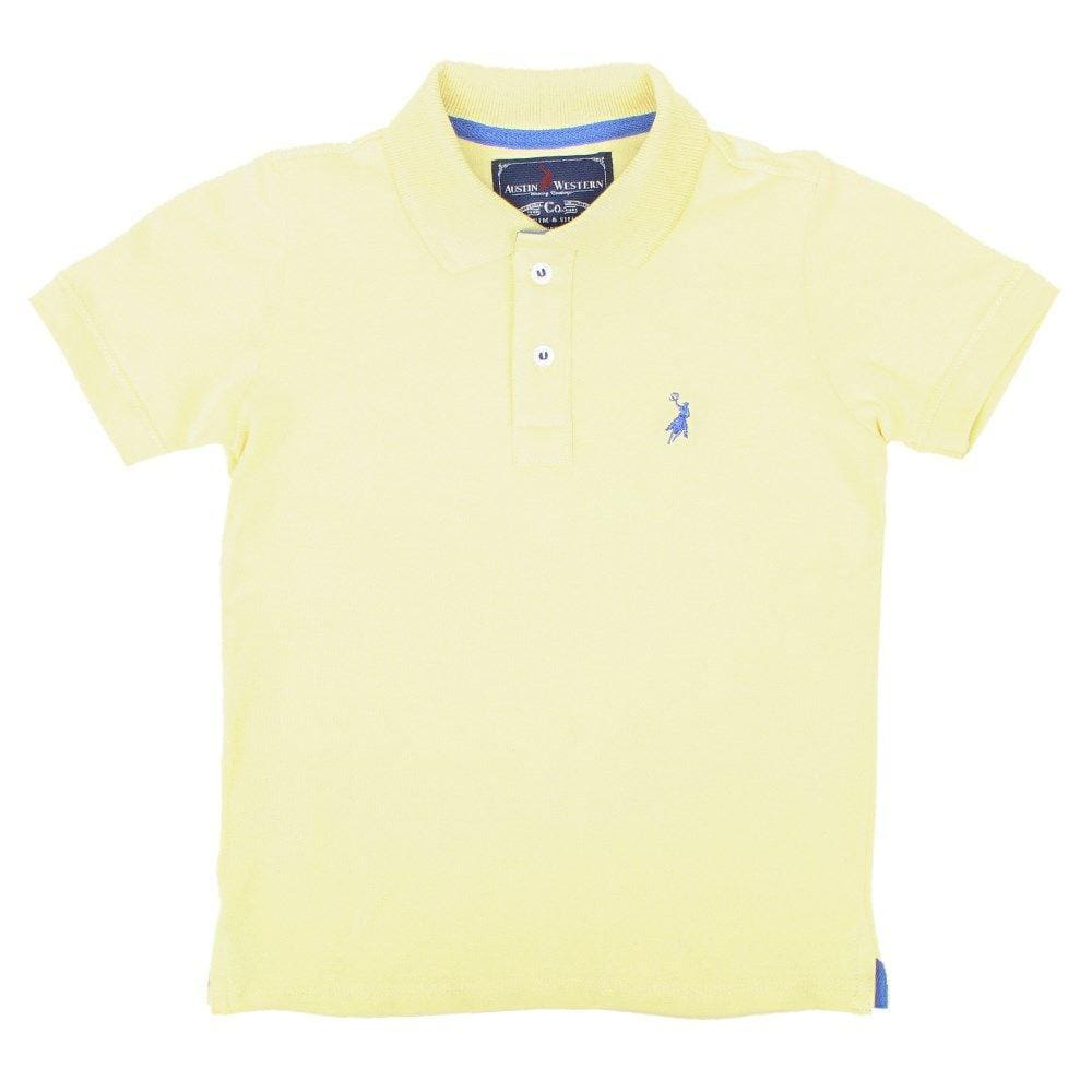 Camisa Infantil Gola Polo Amarela Austin Western 32481