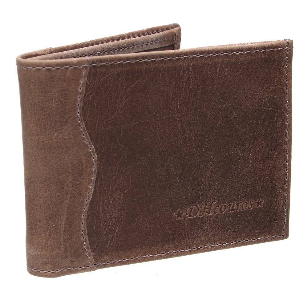 Carteira Masculina em Couro Marrom DH Couros 32254