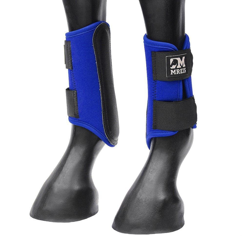 Caneleira para Cavalo em Neoprene Azul M Reis 31640