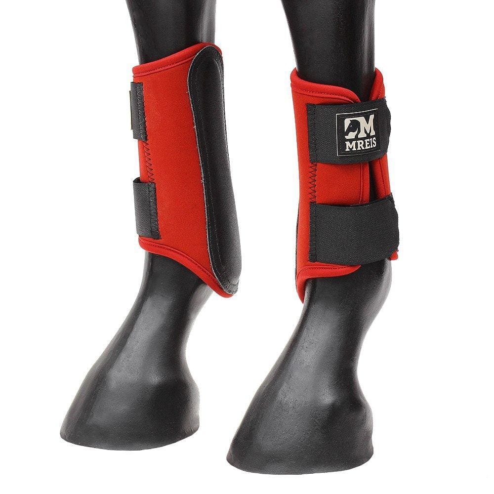 Caneleira para Cavalo em Neoprene Vermelho M Reis 31638