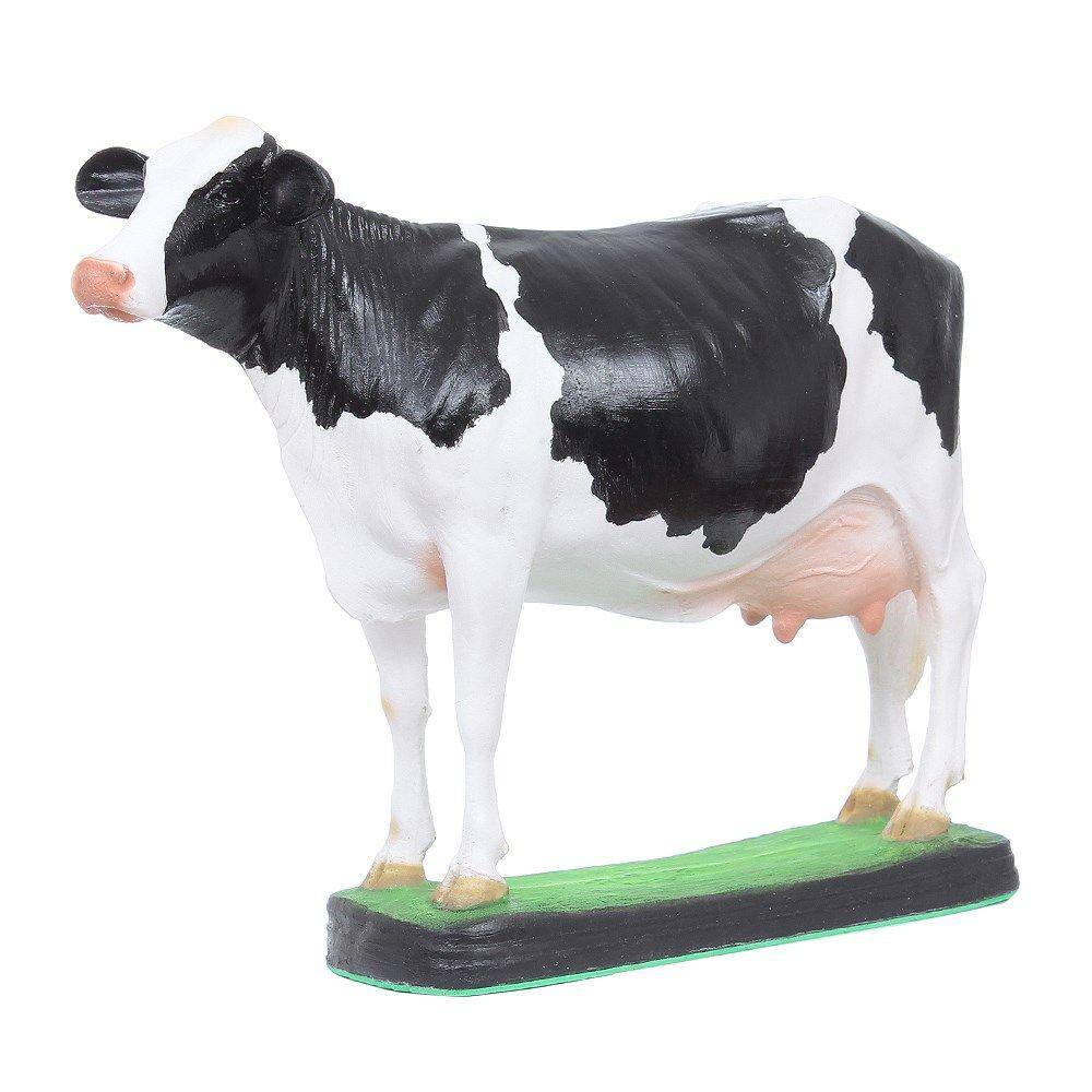 Escultura Vaca Holandesa em Resina Home Western Decor 27497