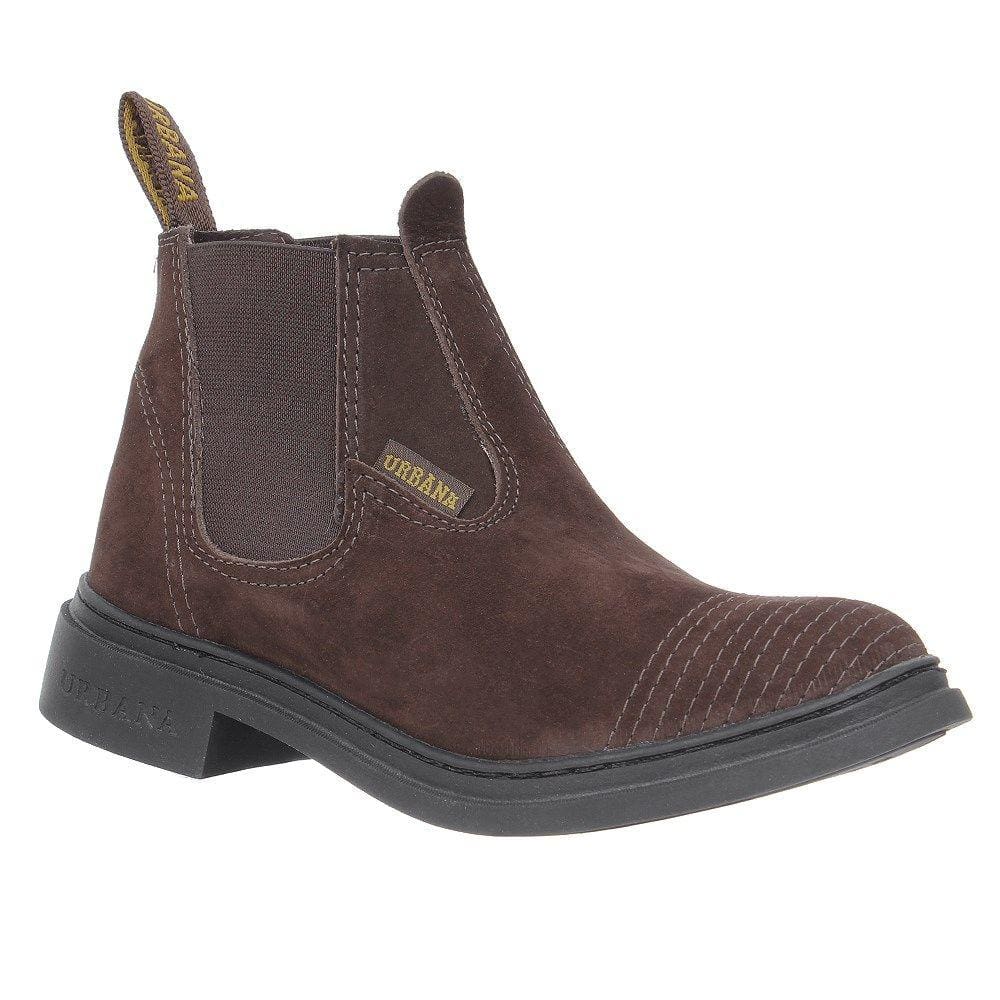 Botina Masculina Marrom Bico Redondo Urbana Boots 28673