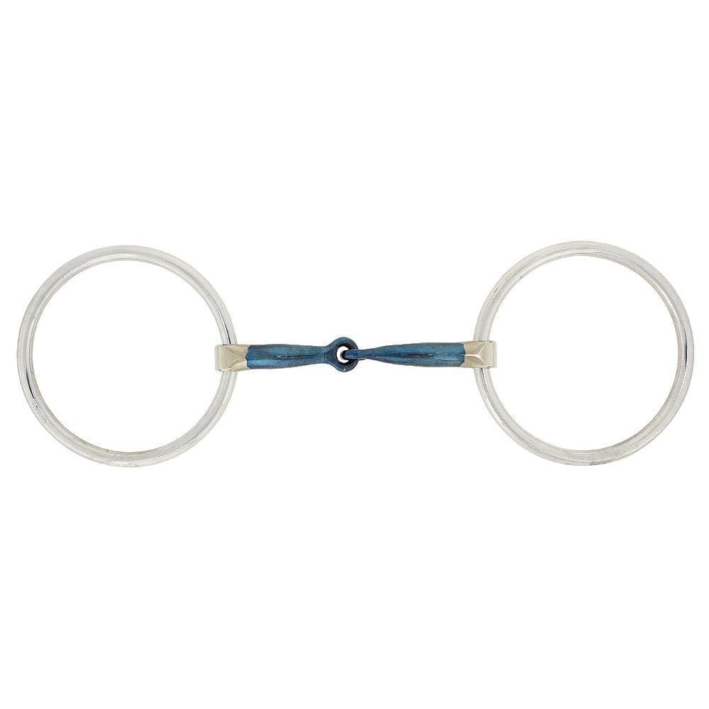 Bridão Argola Inox com Bocal Liso de Ferro 12mm Laomaan 23389