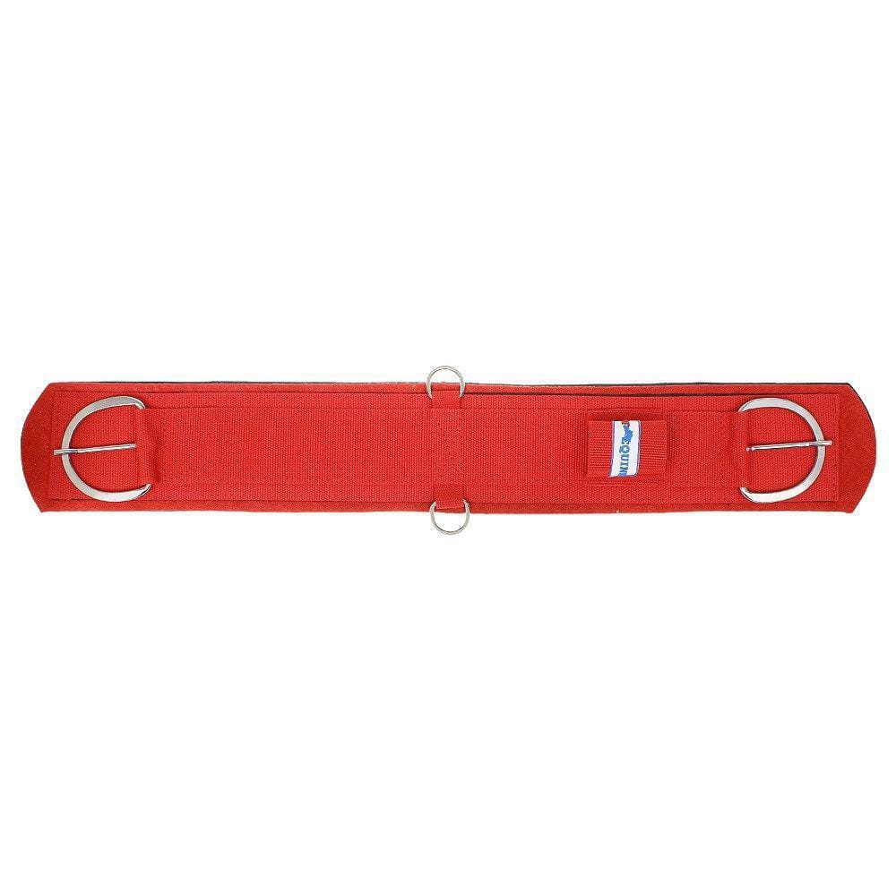 Barrigueira Reta para Cavalo  28`` Neoprene Vermelha Top Equine 30526