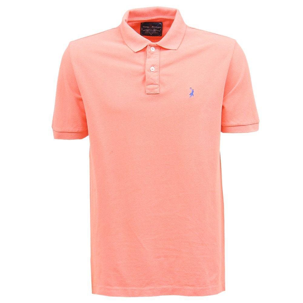 Camisa Gola Polo Masculina Austin Western Salmão 32399
