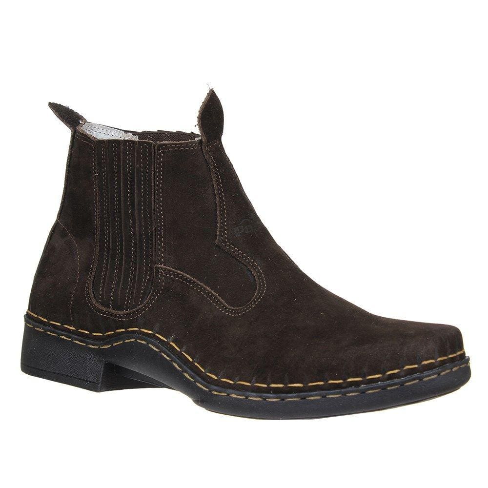Botina Masculina Cano Curto Café Potro 32648
