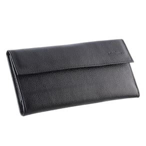 Carteira Feminina de Couro Preto DH Couros 28585