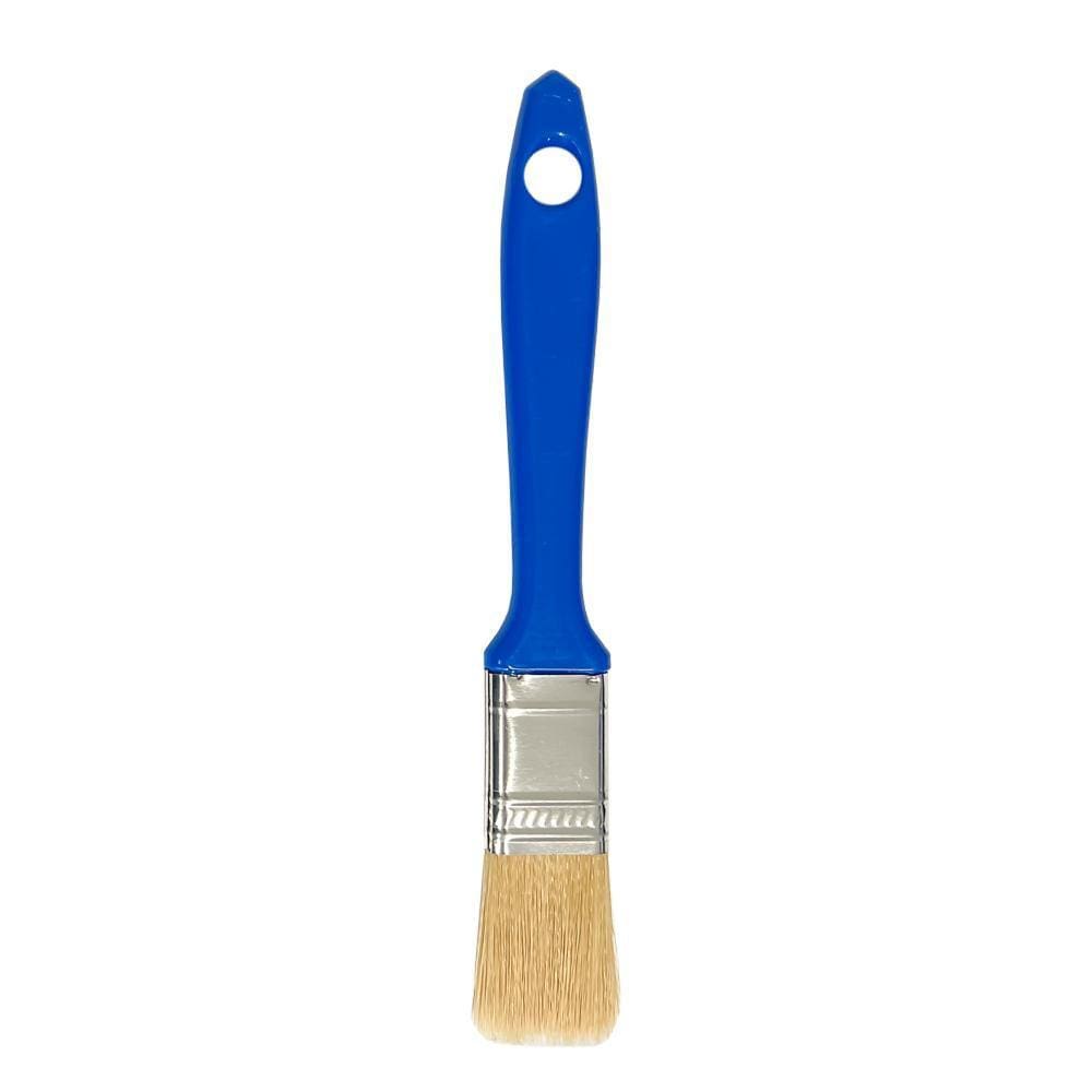 Trincha 1/2  Sintetica Branca Cabo Azul Referencia 603 Pincéis Compel