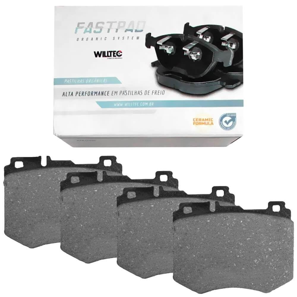 Kit Pastilha Freio Cerâmica Mercedes Benz Classe C 2014 A 2016 Dianteira Fastpad Wiltec