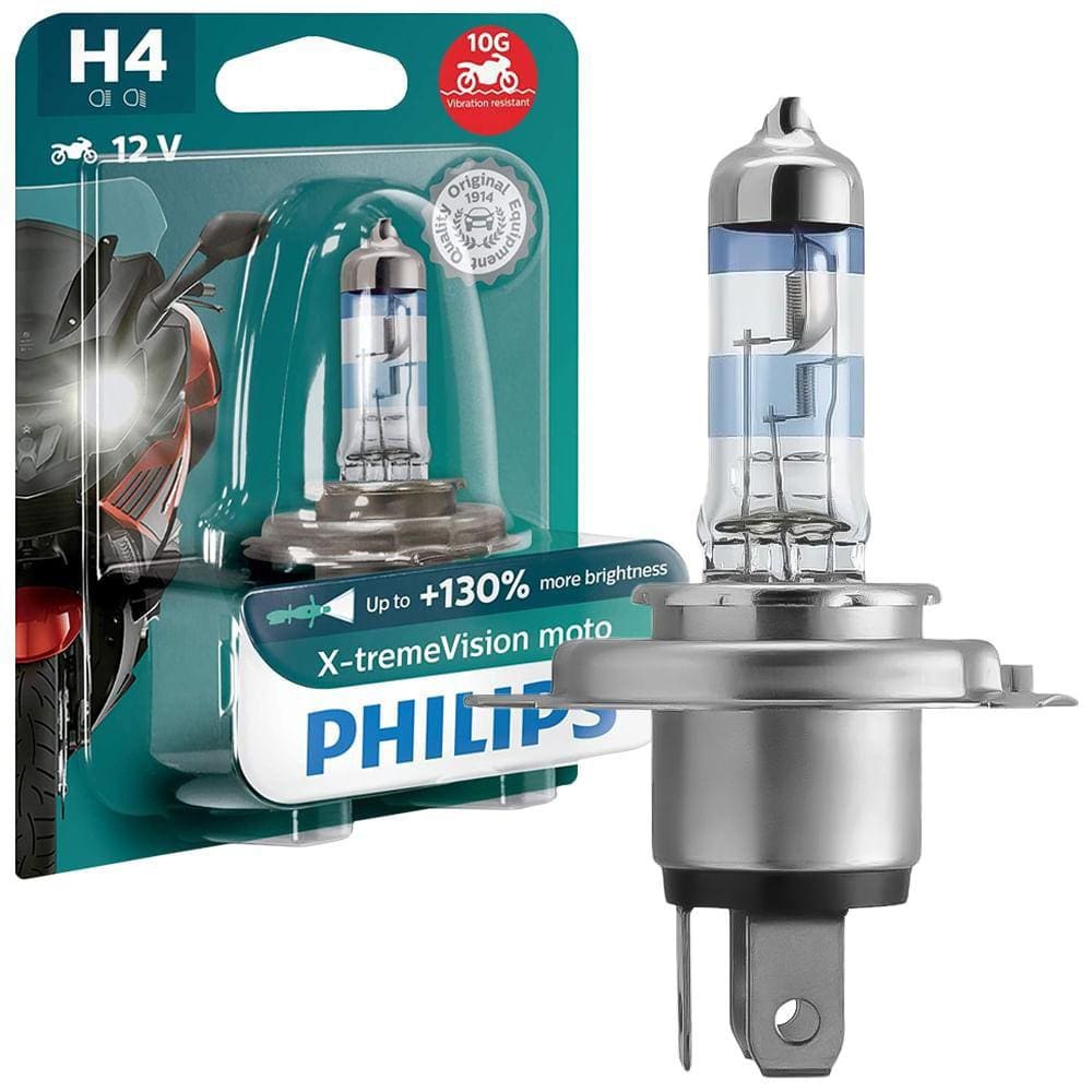 Lâmpada Farol X-tremevision H4 12v 60/55w Philips 12342xvmbw