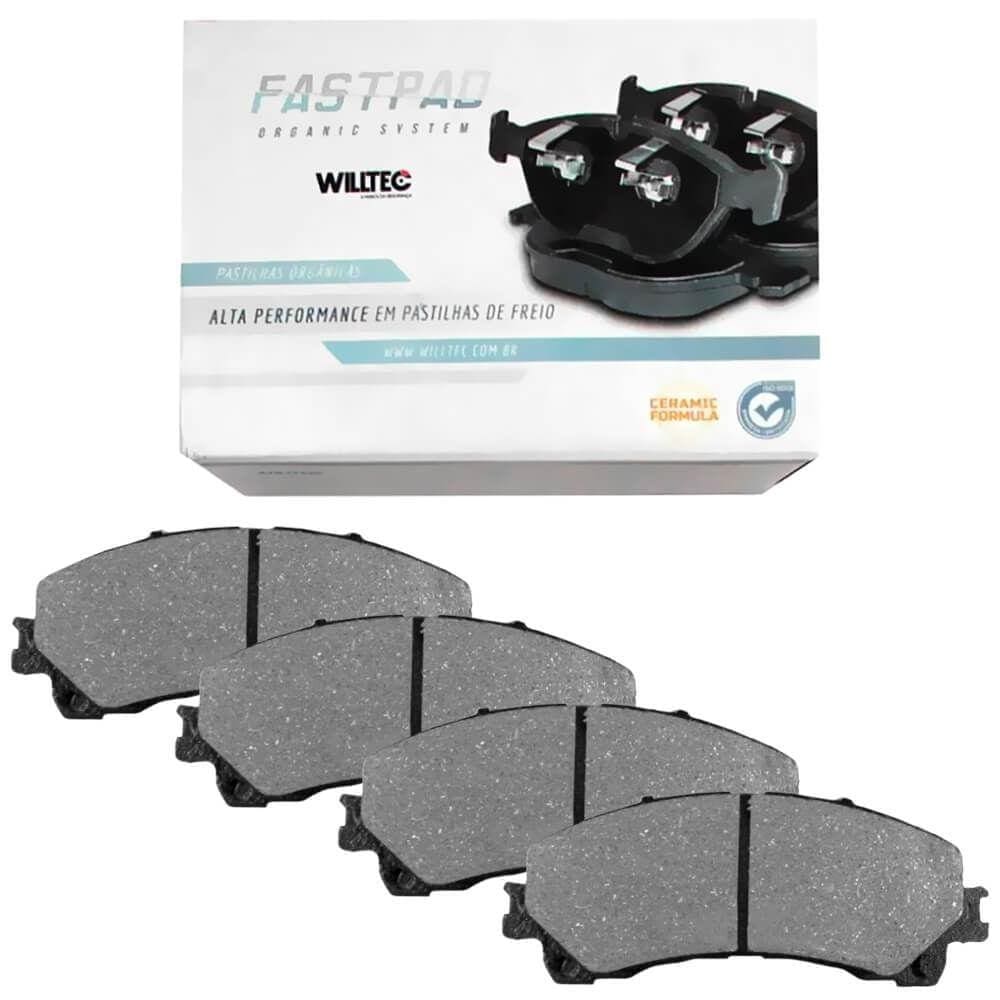 Kit Pastilha Freio Cerâmica S10 2.5 2.8 2017 A 2018 Dianteira Fastpad Wiltec
