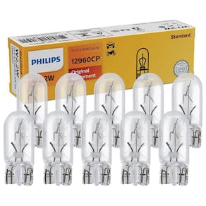 10 Lâmpada Philips Esmagada W2w 12v W2.1x9.5d Sinalização