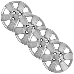 Jogo 4 Calota Modelo Original Uno Way 2014 Prata Aro 14 Grid