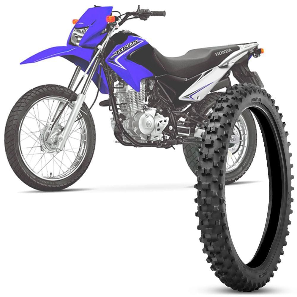 Pneu Moto Nxr 125 Bros 90/90-19 52m Dianteiro Tt Tmx Trilha
