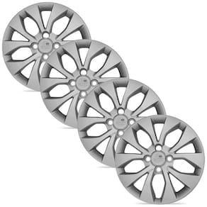 Jogo 4 Calota Modelo Original Onix Prisma Prata Aro 15 Grid