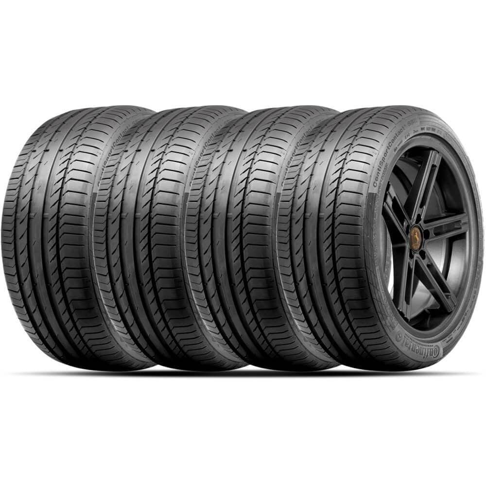 Kit 4 Pneu Continental Aro 19 225/40r19 93y Contisportcontac