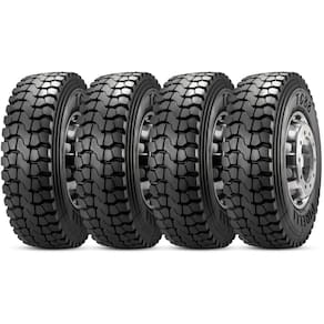 Kit 4 Pneu Pirelli 275/80r22.5 149l Tl Tg88 Borrachudo Misto