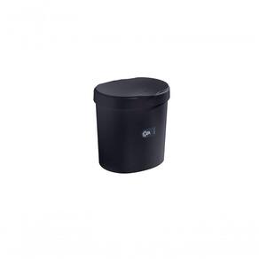 Lixeira Com Tampa 17,5 X 15 X 18,2 Cm 2,5 L Preto Coza