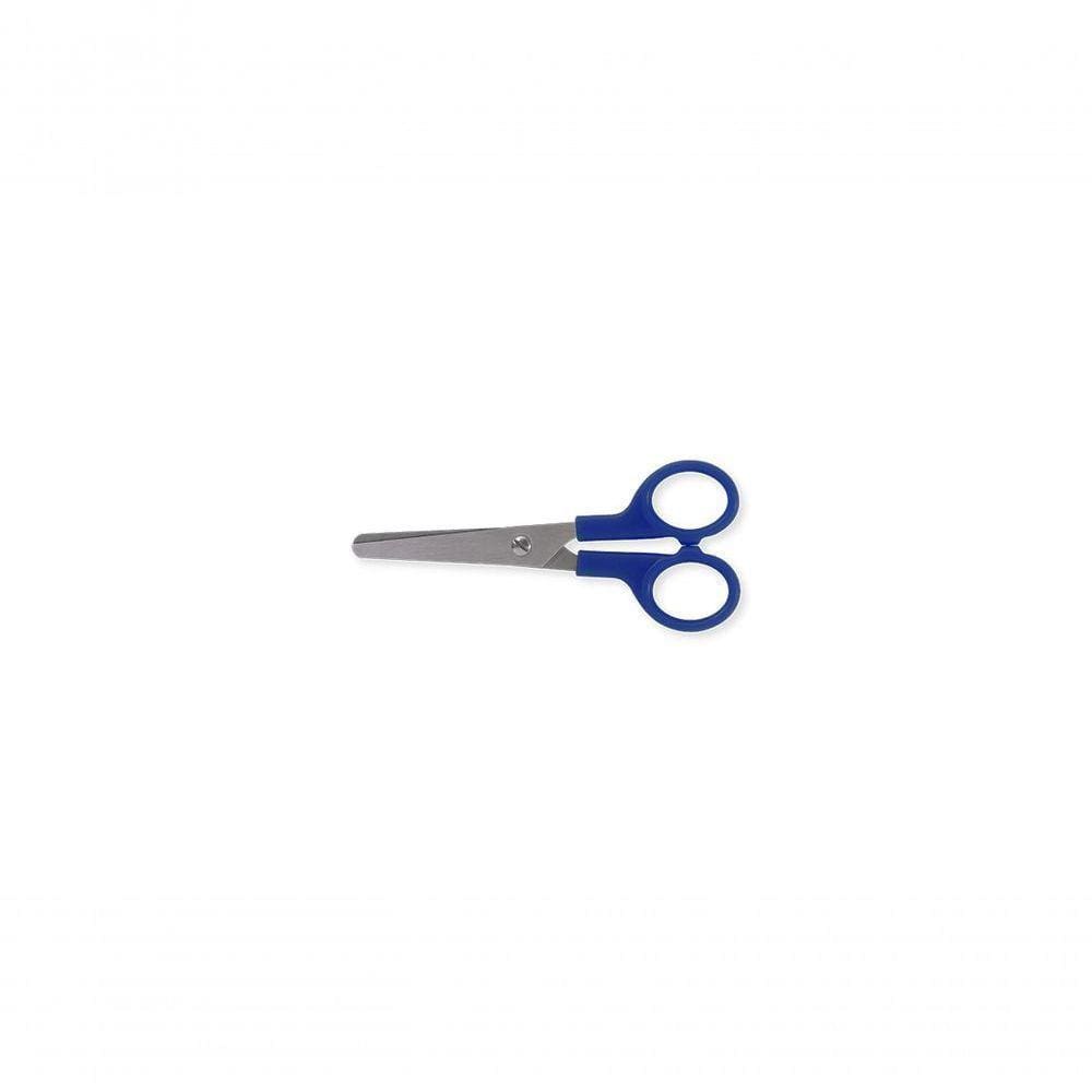 Tesoura Escolar Azul Tesouras Brinox 4 1/2" 11,5 Cm Azul Brinox