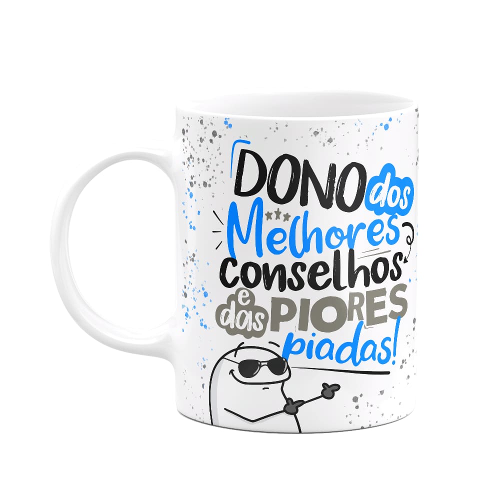 Caneca Flork Pais - Melhores conselhos, piores piadas!