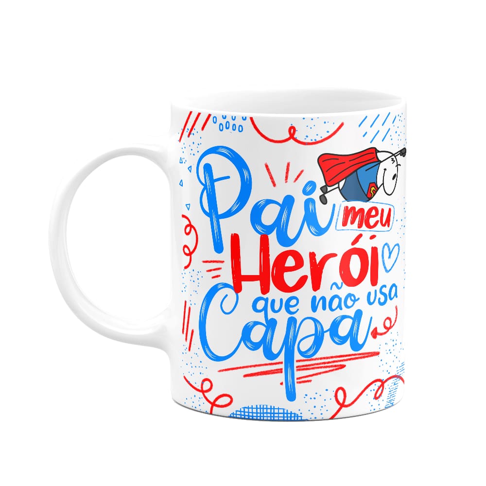 Caneca Flork Pais - Meu herói sem capa!