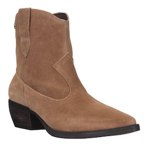 Bota Feminina Texana Camurça Marrom Giulia Domna 33748