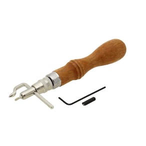 Frisador de Couro com Cabo de Madeira Tandy Leather Factory 33154